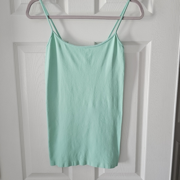 By Together Tops - 4 for $25 Mint Green Stretchy Spaghetti Strap Tank Top